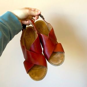 Red Born wedges